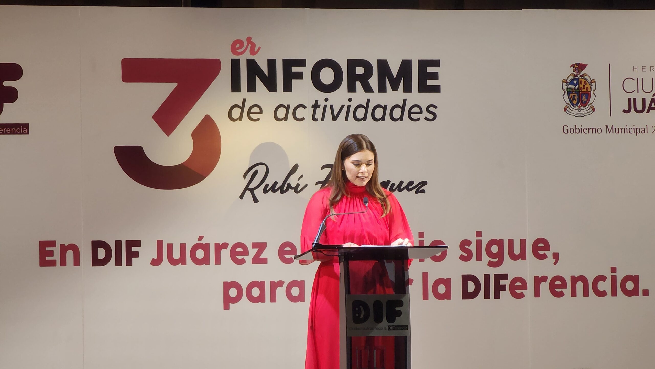 La Presidenta del DIF Municipal rindió su Tercer Informe de actividades
